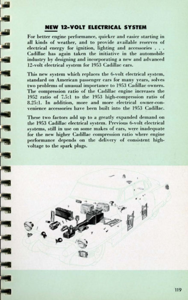 1953 Cadillac Salesmans Data Book Page 141